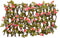 vidaXL - Kunstplant - klimop - op - latwerk - uittrekbaar - 180x20 - cm - donkerroze