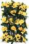 vidaXL - Kunstplant - klimop - op - latwerk - uittrekbaar - 180x20 - cm - geel
