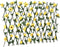vidaXL - Kunstplant - klimop - op - latwerk - uittrekbaar - 180x60 - cm - geel