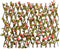 vidaXL - Kunstplant - klimop - op - latwerk - uittrekbaar - 180x60 - cm - donkerroze