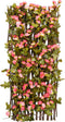 vidaXL - Kunstplant - klimop - op - latwerk - uittrekbaar - 180x60 - cm - donkerroze