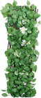 vidaXL - Kunstplant - klimop - op - latwerk - uittrekbaar - 186x30 - cm - groen