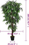 vidaXL - Kunstplant - mangoboom - 1050 - bladeren - 200 - cm - groen