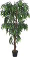 vidaXL - Kunstplant - mangoboom - 1050 - bladeren - 200 - cm - groen