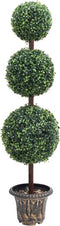 vidaXL - Kunstplant - met - pot - buxus - bolvorming - 118 - cm - groen