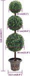 vidaXL - Kunstplant - met - pot - buxus - bolvorming - 118 - cm - groen