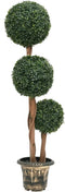 vidaXL - Kunstplant - met - pot - buxus - bolvorming - 119 - cm - groen