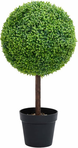 vidaXL - Kunstplant - met - pot - buxus - bolvorming - 50 - cm - groen