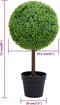 vidaXL - Kunstplant - met - pot - buxus - bolvorming - 71 - cm - groen