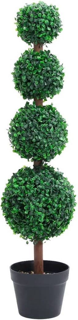 vidaXL - Kunstplant - met - pot - buxus - bolvorming - 90 - cm - groen