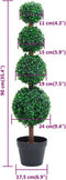 vidaXL - Kunstplant - met - pot - buxus - bolvorming - 90 - cm - groen