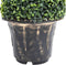 vidaXL - Kunstplant - met - pot - buxus - spiraal - 89 - cm - groen
