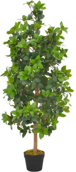 vidaXL - Kunstplant - met - pot - laurierboom - 120 - cm - groen