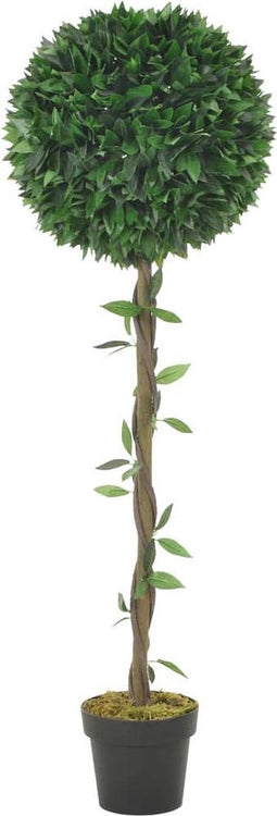 vidaXL - Kunstplant - met - pot - laurierboom - 130 - cm - groen