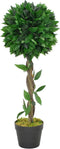 vidaXL - Kunstplant - met - pot - laurierboom - 130 - cm - groen