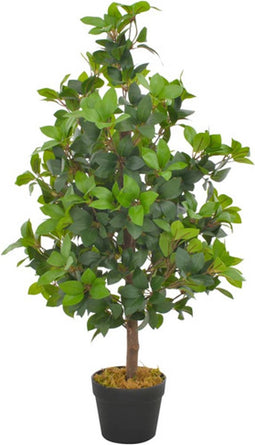 vidaXL - Kunstplant - met - pot - laurierboom - 90 - cm - groen