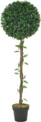 vidaXL - Kunstplant - met - pot - laurierboom - 90 - cm - groen