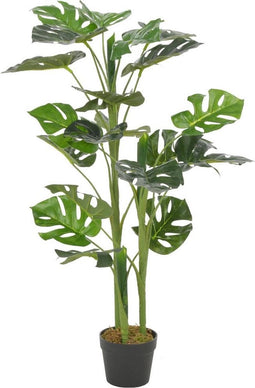 vidaXL - Kunstplant - met - pot - monstera - 100 - cm - groen