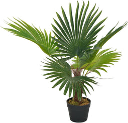 vidaXL - Kunstplant - met - pot - palm - 70 - cm - groen
