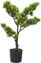 vidaXL - Kunstplant - met - pot - pinus - bonsai - 60 - cm - groen
