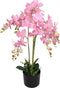 vidaXL - Kunstplant - orchidee - met - pot - 30 - cm - rood
