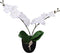 vidaXL - Kunstplant - orchidee - met - pot - 30 - cm - roze