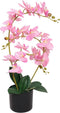 vidaXL - Kunstplant - orchidee - met - pot - 30 - cm - roze