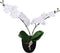 vidaXL - Kunstplant - orchidee - met - pot - 30 - cm - wit