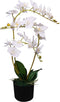 vidaXL - Kunstplant - orchidee - met - pot - 30 - cm - wit