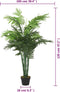 vidaXL - Kunstplant - palmboom - 28 - bladeren - 120 - cm - groen