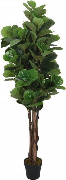 vidaXL - Kunstplant - vijgenboom - 232 - bladeren - 180 - cm - groen