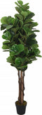 vidaXL - Kunstplant - vijgenboom - 232 - bladeren - 180 - cm - groen