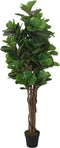 vidaXL - Kunstplant - vijgenboom - 232 - bladeren - 180 - cm - groen