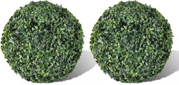 vidaXL - Kunstplanten - buxusbol - 2 - st - 27 - cm