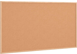 vidaXL - Kurkbord - met - massief - grenenhouten - frame - 100x55 - cm
