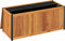 vidaXL - Kussenbox - 110x45x42/53 - cm - massief - acaciahout - en - staal
