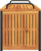 vidaXL - Kussenbox - 110x45x42/53 - cm - massief - acaciahout - en - staal