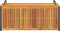 vidaXL - Kussenbox - 110x45x42/53 - cm - massief - acaciahout - en - staal