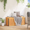 vidaXL - Kussenbox - 110x45x42/53 - cm - massief - acaciahout - en - staal