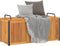 vidaXL - Kussenbox - 110x45x42/53 - cm - massief - acaciahout - en - staal