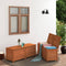 vidaXL - Kussenbox - 150x50x56 - cm - massief - vurenhout - bruin