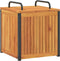 vidaXL - Kussenbox - 45x45x45/53 - cm - massief - acaciahout - en - staal