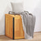 vidaXL - Kussenbox - 45x45x45/53 - cm - massief - acaciahout - en - staal