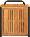 vidaXL - Kussenbox - 45x45x45/53 - cm - massief - acaciahout - en - staal