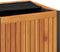 vidaXL - Kussenbox - 45x45x45/53 - cm - massief - acaciahout - en - staal