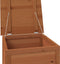 vidaXL - Kussenbox - 50x50x56 - cm - massief - vurenhout - bruin