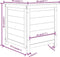 vidaXL - Kussenbox - 50x50x56 - cm - massief - vurenhout - bruin
