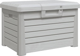vidaXL - Kussenbox - 73x50,5x46,5 - cm - polypropeen - grijs