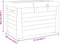 vidaXL - Kussenbox - 73x50,5x46,5 - cm - polypropeen - antracietkleurig