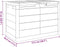 vidaXL - Kussenbox - 77,5x44,5x53 - cm - polypropeen - antracietkleurig